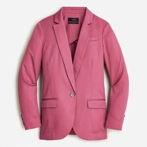 J.Crew Alfie Gramercy Twill Lyocell Single Breasted Blazer Jacket Raspberry
